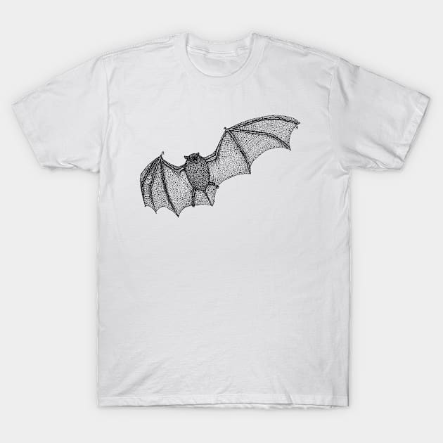 Dotwork Pipistrelle T-Shirt by LydiaWoods